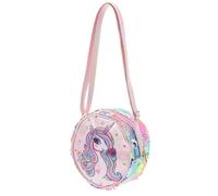 Abaodam Elegante Einhorn Umhängetasche für Mädchen aus Leichtem Pu mit Glitzer Dekorative Kosmetiktasche für Tägliche Einkäufe und Besondere Anlässe