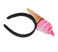 Abaodam Elegantes Eiscreme Haarband mit Lustigem Candy Deko Kostüm Design Leichtes Gewebe Stirnband zum Schminken für Partys Stilvolles Accessoire für Damen und Mädchen