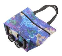 Abaodam Faltbarer Einkaufstrolley aus Stoff und Metall mit Großer Kapazität Leichter und Stabiler Einkaufswagen für Täglichen Einkauf und Transport von Snacks und Büchern