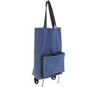 Abaodam Faltbarer Portabler Einkaufstrolley mit Großer Kapazität aus Oxford Stoff und Pp Multifunktionale Einkaufstasche für Supermarkt und Picknick Praktisch und Stilvoll