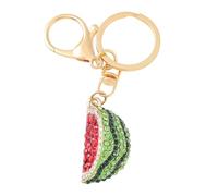 Abaodam Kleiner Wassermelonen Schlüsselanhänger mit Strassverzierung Roter Fruchtanhänger für Schlüssel und Taschen Robustes Material für Schule und Büro