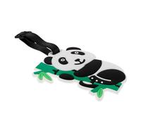 Abaodam Kofferanhänger mit Einfacher Identifikation in Pandaform aus Silikon Kreatives Design Einzigartiger Gepäckanhänger für Reisegepäck und Kreuzfahrten für Business und