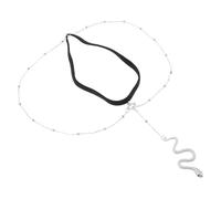 Abaodam Kreative Boho Schlangen Oberschenkelkette Silber Elastische Beinkette Damen Körperschmuck für Festival Party und Alltag