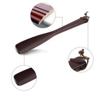Abaodam Langer Holz schuhlöffel aus Rotem Hartholz Ergonomisches Schuhanzieher hilfsmittel für Männer Frauen Senioren und Schwangere Langlebig Leicht für Zuhause Büro und Reise