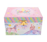 Abaodam Musikalische Einhorn Schmuckschatulle für Mädchen Multifunktionale Schmuckbox mit Melodie Langlebige Aufbewahrung Geschenk zu Geburtstag und Weihnachten