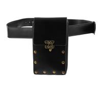 Abaodam Retro Punk Bauchtasche Damen Gürteltasche aus Strapazierfähigem Pu mit Verstellbarem Gürtel Multifunktionale Outdoor Hüfttasche für Sport und Alltag