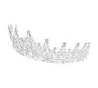 Abaodam Strass Diadem Geburtstagskrone für Frauen mit Funkelnden Strasssteinen 6.30X6.10X2.76In Geeignet für Abschlussball und Karneval im Barockstil