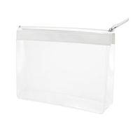 Abaodam Transparente Kosmetiktasche mit Reißverschluss 20X6X15cm Tragbar Reise Kulturbeutel für Damen und Mädchen aus Kunststoff