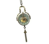 Abaodam Vintage Mechanische Taschenuhr mit Glas Spiegel und Legierung Kugelförmiger Taschenuhr Anhänger als Modisches Schmuckstück für Herren und Damen