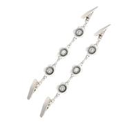 Abaodam Vintage Pullover Schal Clips aus Zinklegierung 2 Stück Strickjacken Kragenclips mit Blumenmotiv Retro Verschluss für Damen Eleganter Schalhalter für Pullover Hemd Kleid