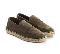 ABARCA Herren Espadrilles Casual Mokassins Sommer aus Leder und Jute Handwerk Schuhe