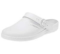 Abeba 7021 Berufsschuhe Clog Weiss, CE, EN ISO 20347rutschhemmende Sohle beständig gegen tierische Fette (37, Weiss)