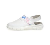 Abeba (7320) Clog Berufsschuhe Dynamic OB mit Motiv weiß 41