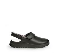 ABEBA 810020 - Unisex Schuhe - ACTIVE Clog SRC - Perforiertes Design - EU 40 - Schwarz - Futtermaterial: Stoff - Mit Klettverschluss