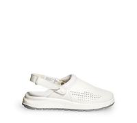 ABEBA 812018 - Unisex Schuhe - ACTIVE Clog SRC - Perforiertes Design - EU 48 - Weiß - Futtermaterial: Stoff - Mit Klettverschluss