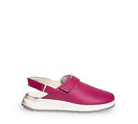 ABEBA 824020 - Unisex Schuhe - ACTIVE Clog SRC - Perforiertes Design - EU 42 - Fuchsia - Futtermaterial: Stoff - Mit Klettverschluss