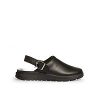 ABEBA 87031 - Unisex Schuhe - ACTIVE Clog SRC - Glattes Design - EU 43 - Schwarz - Futtermaterial: Stoff - Mit Schnallenverschluss