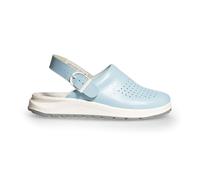 Abeba (87080) Clog Active OB mit Schnalle blau perforiert 38