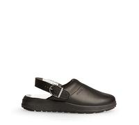ABEBA 877031 - Unisex Schuhe - ACTIVE Clog SRC - Glattes Design - EU 44 - Schwarz - Futtermaterial: Stoff - Mit Schnallenverschluss
