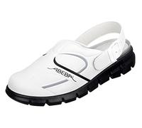 Abeba Berufsschuh-Clog Abeba Clog 7335 - Dynamic Mikrofaser, weiß/schwarz zertifiziert, 37 EU