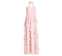 SWING - Abendkleid aus Chiffon mit Volants soft pink - Gr. - 38
