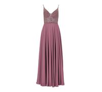 Abendkleid aus Materialmix Rosa 32
