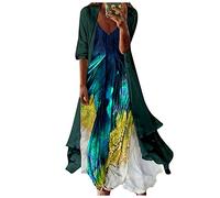 Abendkleid Damen Lang Festliche Zweiteilig Abendkleider Elegant Für Hochzeit Kleid Hochzeitsgast Kleider A Linie Chiffon-Cardigan Cocktailkleid Frauen Mit Ärmeln Partykleid Spaghettiträger