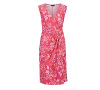 Abendkleid GOLDNER "Kleid in Wickeloptik", Damen, Gr. 54, N-Gr, pink (pink, mandarine, geblümt), Obermaterial: 95% Polyester PES. 5% Elasthan EL., festlich, V-Ausschnitt, Sonstiges, Kleider Abendkleid