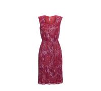 Abendkleid GOLDNER "Kurzgröße Figur umspielendes Kleid mit feinen Glanzgarnen", Damen, Gr. 23, K-Gr, pink (pink, mandarine, geblümt), Obermaterial: 55% Polyester PES. 45% metallisierte Fasern MTF., U-