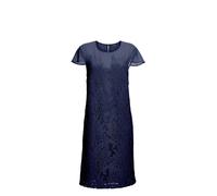 Abendkleid GOLDNER "Kurzgröße Kleid aus sommerlicher Spitze", Damen, Gr. 23, blau (marine), Kleider Abendkleid (44419349-23) marine