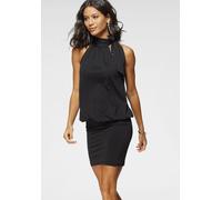 Abendkleid LAURA SCOTT, Damen, Gr. 44, N-Gr, schwarz, Jersey, Obermaterial: 95% Polyester, 5% Elasthan, unifarben, sehr figurbetont kniefrei, Neckholder, Kleider Partykleid, kniefreie Länge, raffinier