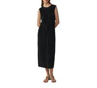 s.Oliver RED LABEL Relaxed Fit Plisseekleid mit Kordelzug in BLACK, Größe 44