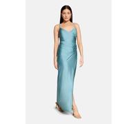 Abendkleid VERA MONT "Damen figurbetont", Damen, Gr. 34, Normalgrößen, blau (night turquoise), Jersey, Obermaterial: 82% Polyamid, 18% Elasthan. Futter: 100% Polyester, figurbetont lang, V-Ausschnitt,
