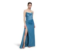 Abendkleid VERA MONT "Damen figurbetont", Damen, Gr. 34, Normalgrößen, lila (shiny blaustone), Satin, Obermaterial: 97% Polyester, 3% Elasthan; Futter: 100% Polyester, figurbetont lang, Kleider Abendk