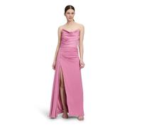 Abendkleid VERA MONT "Damen figurbetont", Damen, Gr. 36, Normalgrößen, rosa (perfect rose), Satin, Obermaterial: 97% Polyester, 3% Elasthan; Futter: 100% Polyester, figurbetont lang, Kleider Abendklei