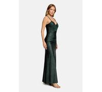 Abendkleid VERA MONT "Damen im Glitzer-Look", Damen, Gr. 42, Normalgrößen, grün (dunkelgrün, grau), Obermaterial: 81% Polyamid, 19% Elasthan. Besatz: 100% Polyamid. Futter: 100% Polyester, figurbetont