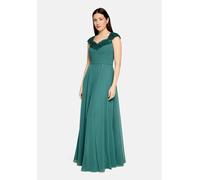 Abendkleid VERA MONT "Damen mit Pailletten", Damen, Gr. 44, Normalgrößen, grün (schwarz emerald), Stoff, Obermaterial: 100% Polyester. Besatz: 100% Polyester. Futter: 100% Polyester, ausgestellt lang,