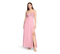 Abendkleid VERA MONT "Damen mit Stickerei", Damen, Gr. 32, Normalgrößen, vintage blossom, Obermaterial: 100% Polyester; Futter: 100% Polyester, festlich, Basic schmal lang, V-Ausschnitt, Kleider Abend