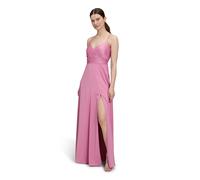 Abendkleid VERA MONT "Damen mit V-Ausschnitt", Damen, Gr. 38, Normalgrößen, rosa (perfect rose), Satin, Obermaterial: 97% Polyester, 3% Elasthan; Futter: 100% Polyester, figurbetont lang, Kleider Aben