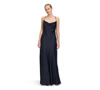 Abendkleid VERA MONT "Damen mit Wasserfallausschnitt", Damen, Gr. 38, Normalgrößen, blau (night sky), Obermaterial: 97% Polyester, 3% Elasthan; Futter: 100% Polyester, figurumspielend lang, Wasserfall
