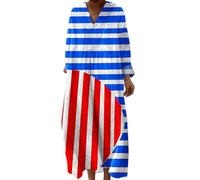 Abendkleider Elegant, Bestellungen, Strandkleid Lang Maxikleider V Ausschnitt Sommerkleider Leicht Und Luftig Boho Kleid Elegante Midikleid Freizeitkleid, Sommerkleid Damen Leicht Und Luftig