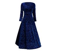 Abendkleider Elegant Damen Cocktailkleid Formales Ballkleid Mit V-Ausschnitt Für Frauen, Elegantes Ballkleid, 3/4-Ärmel, Maxikleid, -Taille, Brautjungfer, Hochzeit, Bezauberndes Kleider Damen Elegant