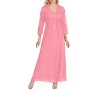 Abendkleider Elegant Für Hochzeit Festliche Kleider Für Damen Brautmutter Moderne Spitzenkleid Cocktailkleider Festlich Zweiteiler Brautmutterkleider Brautkleid Festkleider Hochzeitskleider
