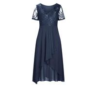 Abendkleider Elegant Für Hochzeit Kleid Hochzeitsgast Damen Abschlusskleider Lang Brautjungfernkleider Festliche Kleider Für Damen Kleider Lang Elegant Abendkleid Lang Multiway Kleid,Blau,XL