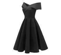 Abendkleider Elegant Für Hochzeit Kleid Hochzeitsgast Damen Schulterfrei Cocktailkleid A Linie Abschlusskleid Frauen Abendkleid Festlich Ballkleid Kleider Off Shoulder Sommerkleid Faltenkleid