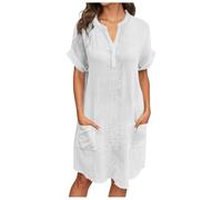 Abendkleider Hochzeit Sommerkleider Ab Schlichtes Retro 60 Gestreiftes Lochstickerei Leopardenmuster Taschen Schönes Feiern Kurzer Tief Hochgeschlossen Eukalyptus Zweifarbig Bodenlanges 36 Waffel