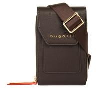 Abendtasche BUGATTI "BUGATTI Damen ELLA", Damen, Gr. B/H/T: 11cm x 17cm x 4cm onesize, braun (dunkelbraun), Kunstfaser, leicht glänzend, unifarben, Taschen Abendtasche (54208026-0) dunkelbraun