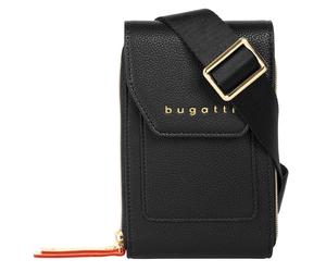 Abendtasche BUGATTI "BUGATTI Damen ELLA", Damen, Gr. B/H/T: 11cm x 17cm x 4cm onesize, schwarz, Kunstfaser, leicht glänzend, unifarben, Taschen Abendtasche (75458136-0) schwarz