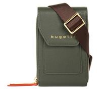 Abendtasche BUGATTI "ELLA", Damen, Gr. B/H/T: 11cm x 17cm x 4cm onesize, grün, Kunstfaser, leicht glänzend, unifarben, Taschen Abendtasche (70608956-0) grün