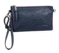 Abendtasche GABOR "Emmy", Damen, Gr. B/H/T: 22,5cm x 13,5cm x 4,5cm, blau, Polyurethan, Polyurethan (PU), clean, gepflegt, unifarben, Taschen Abendtasche, aus weichem Lederimitat als praktisch lässige
